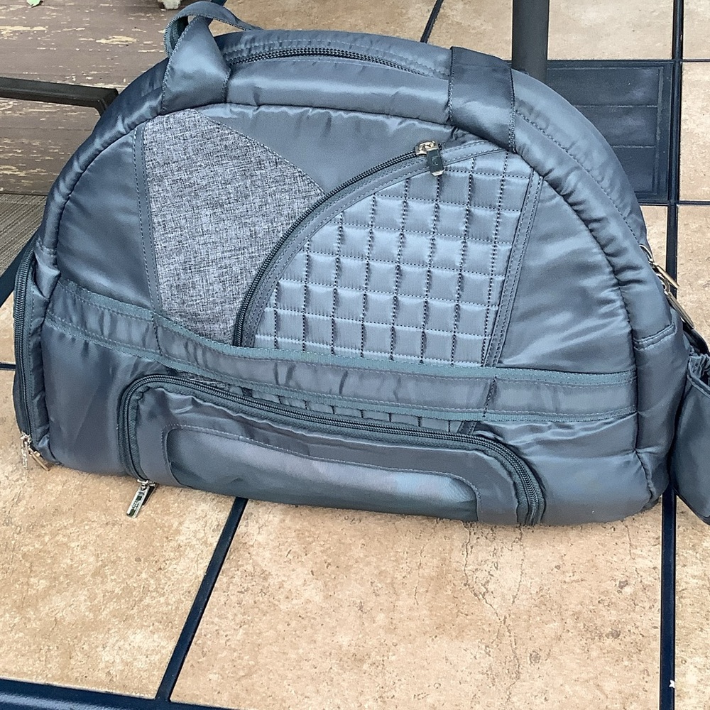 Lug Grey Quilted Travel Duffel Bag - Modern Carry